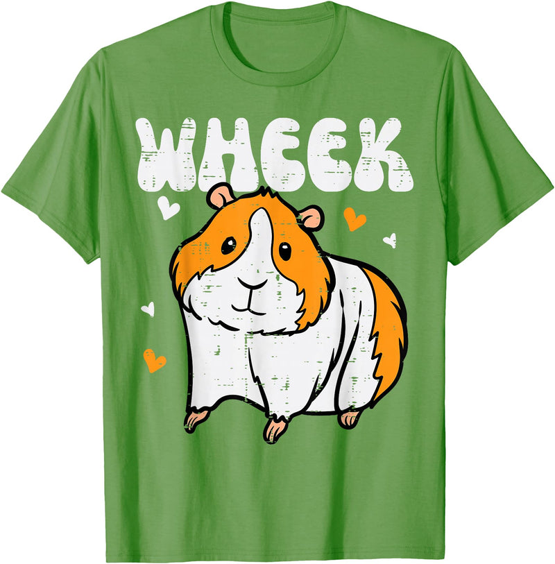 Guinea Pig Shirts For Men Women Kids Gift Guinea Pig Wheek Cavy Lover Rodent Girls Boys Kids Women Men T-Shirt - Grass Green