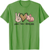 Skinny Guinea Pig Mom Gifts Shirts & Hoodies Womens Girls Cute Funny Peace Love Hairless Guinea Pig Lover T-Shirt - Grass Green