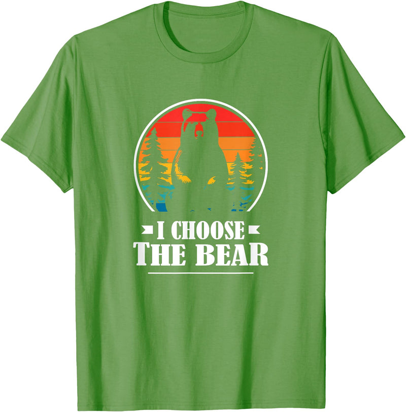 MeToo Angry Radical Feminist Gift Shirts & Hoodies Womens Retro Vintage This Is Why I Choose The Bear T-Shirt - Grass Green