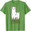 Doc Llama Apparel T-Shirt Funny Llama Doctor T-Shirt, No Trauma Llamas Tee Apparel T-Shirt - Grass Green