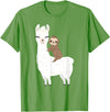 Sloth & Llama Animal Gifts Sloth Riding Llama Shirt Funny Birthday Gift for Boy, Girl T-Shirt - Grass Green