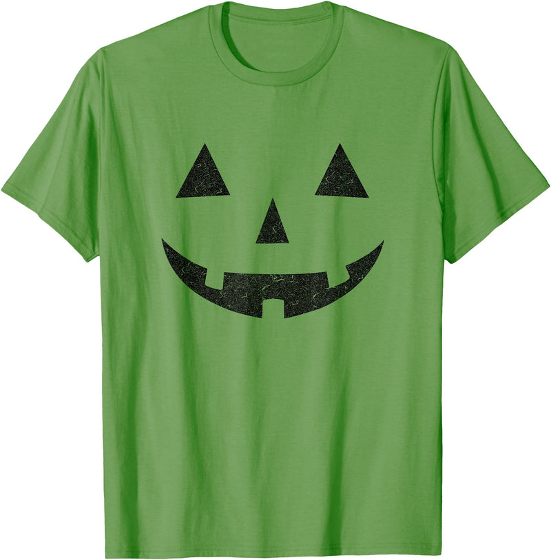 Vintage Jack o Lantern . Vintage Jack o Lantern JackoLantern Pumpkin Face T-Shirt - Grass Green