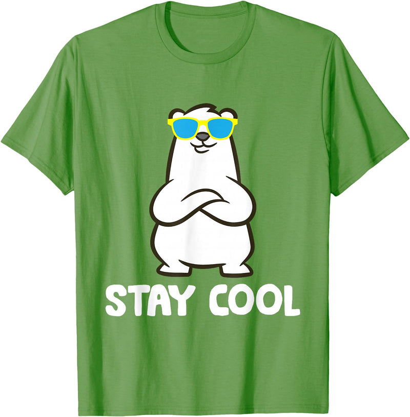 Cute Polar Bear Gifts And Tees Polar Bear Arctic - Stay Cool T-Shirt - Grass Green