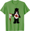 Jujubella Angry Bear Scare Bear Teddy Bear No Kids T-shirt T-Shirt - Grass Green