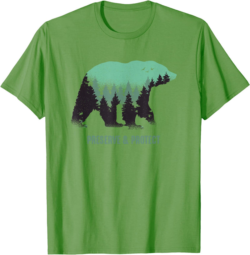 Preserve & Protect National Park Bear Preserve & Protect Vintage National Park Bear T-Shirt - Grass Green