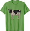 Cows and cattle Drawing of a Holstein cattle T-Shirt - Grass Green