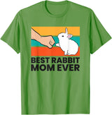 Best Rabbit Mum of All Time Funny Rabbit T-Shirt in Grass Green