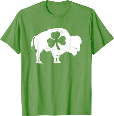 Cow Buffalo New York St Patrick's Day Buffalo Western T-Shirt