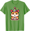 Birthday Hamster for Children Birthday Hamster T-Shirt - Grass Green