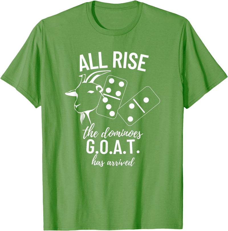 Dominoes Uniform Apparel Dominoes G.O.A.T All Rise Champ - Dominoes T-Shirt - Grass Green