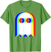 Threadrock Vaporwave Psychedelic Ghost Retro Halloween Techno EDM Unisex Adults Kids T-Shirt - Grass Green