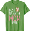 Best Hamster Mom Cute Hamster Owner T-Shirt - Grass Green