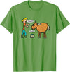 Mark Ewbie Designs Funny Lead A Horse To Water Proverb T-Shirt - Grass Green