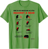 Bearmageddon How to Use BJJ Against a Bear T-Shirt - Grass Green