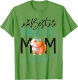 Cute Guinea Pig Lover HS0 Guinea Pig Mom Best Guinea Pig Mom Ever T-Shirt - Grass Green