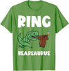 Funny Ring Bearer Wedding Ring Funny Ring Bearer Security Bear Dino Wedding Party Ring T-Shirt - Grass Green