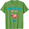 Boys Pig Shirts & Gifts for Kids Pig Shirt for Boys | Children's Pig T-Shirt - Grass Green
