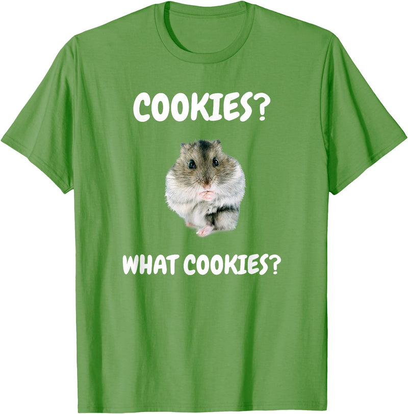 What Cookies Dwarf Hamster Funny Meme T-Shirt - Grass Green