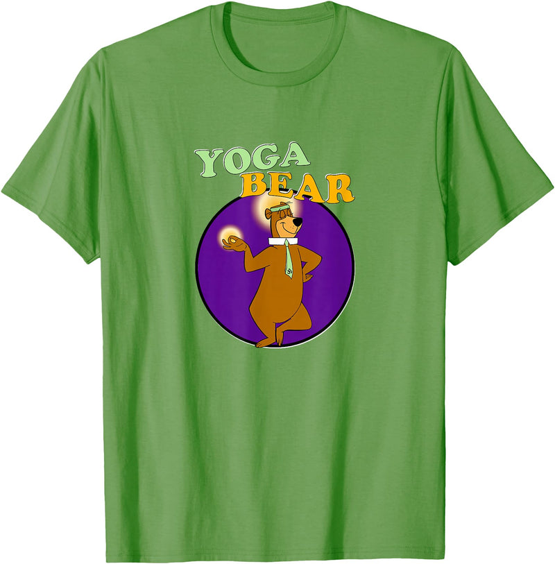 Fancy Getup Yoga Bear Funny Yogi Yoga Workout T-Shirt - Grass Green