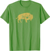 I Love Wild Buffaloes Gift Company I Love Buffaloes Golden Buffalo Bison Lover Gift Ideas T-Shirt - Grass Green