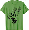 Flying Pig Funny Animals Flying Pig with Wings Fly Pig Lovers T-Shirt - Grass Green
