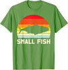 BoredKoalas Fish Fishing Shirts Fisherman Gifts Small Fish Retro Bass Fishing Family Matching Son Boys Gift T-Shirt - Grass Green