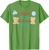 Family Birthday Bear Gifts Aunt of The Birthday Boy Bear 1st Birthday Party Boy T-Shirt - Grass Green
