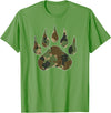 Camo Lover Camo Bear Claw Camouflage for Men Women T-Shirt - Grass Green
