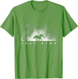 American Outdoor Apparel Horse Riding Apparel - Horse T-Shirt - Grass Green
