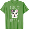 I Love My Hammy T Shirt for Hamster Lovers T-Shirt - Grass Green