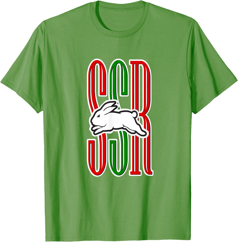 Cute Rabbits Lover Bunny Graphic T-Shirt in Grass Green