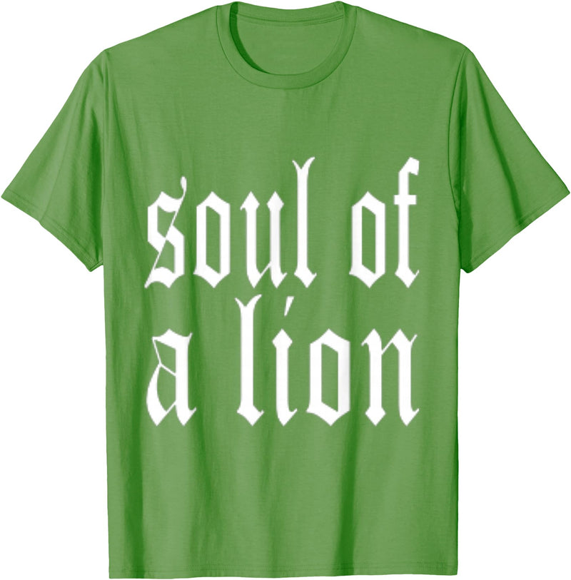 Soul Of a Lion tee Soul Of a Lion T-shirt T-Shirt - Grass Green