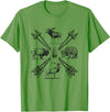 Moose Buffalo Bear Elk Wildlife Animals Moose Buffalo Bear Elk Wildlife Outdoorsman T-Shirt - Grass Green