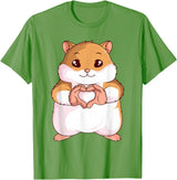 Hamster Lovers Girls Ladies T-Shirt - Grass Green