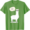 Funny & Cute Llama Gifts by OMG Sup No Drama Llama Alpaca T-Shirt - Grass Green