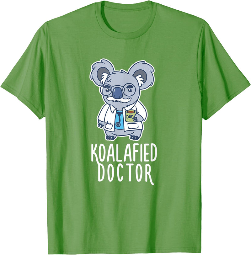 Koalafied Doctor Apparel Koalafied Doctor Koala Bear Animal Lover Nurse T-Shirt - Grass Green