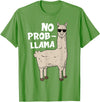 Funny Llama Gift Llama Lover Accessories & Stuff Funny Llama Design For Men Women Kids Llama Alpaca Animal T-Shirt - Grass Green