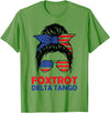 Messy Bun Bear Foxtrots Deltas Tangos Funny Tees Messy Bun Foxtrots Deltas Tangos Bear Foxtrots Deltas Tango T-Shirt - Grass Green
