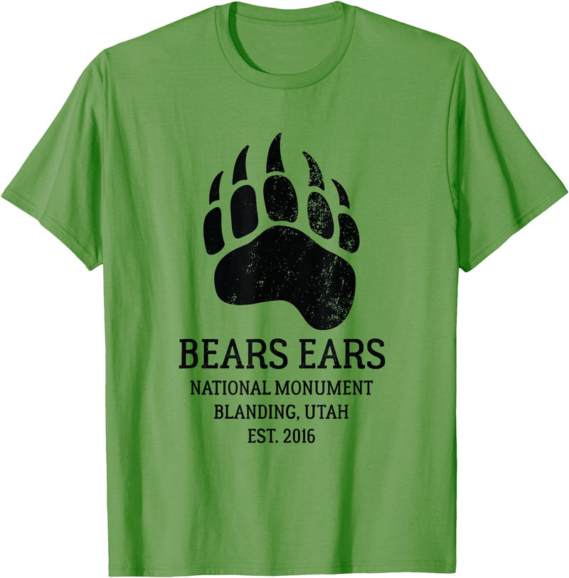 National Park Gifts Bears Ears National Monument Blanding Utah T-Shirt - Grass Green