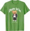 Bahaa's Tee Born To Be Different, Cool Teddy Bear Quotes Graphic Designs T-Shirt - Grass Green