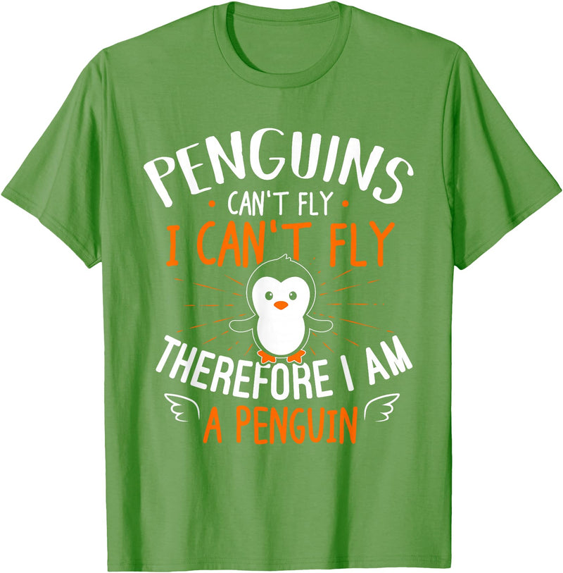 Penguins Can't Fly - Cute Penguin Lover Gift Rabbit T-Shirt in Grass Green