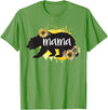 Classy Mom Quotes Co. Mama Bear Sunflower Cute Watercolor Best Mom Ever Theme T-Shirt - Grass Green