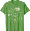 I Still Wish for You Lucky Rabbit 1111 Stars Clover Signs T-Shirt in Grass Green