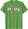 Retro Cherry Matching Family Tees Boho Cherry Mom Mama Halloween Costume T-Shirt - Grass Green