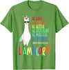 CuisineDuCool Funny Llamacorn - Funny Cute Llama Unicorn T-Shirt - Grass Green