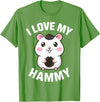Cute Hamster Design for Men Women Kids Pet Hamster Lovers T-Shirt - Grass Green