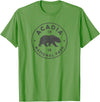 Vintage Acadia National Park Souvenir Shirts Vintage Acadia National Park Maine Bear Mens Womens Souvenir T-Shirt - Grass Green