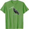 Goth Griper Crow F-CAW-F Funny T-Shirt - Grass Green