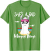 Shes a Bad Momma Llama - Mama Mom - DressedForDuty She's a Bad Momma Llama - Mama Funny - Vintage Mom Gift T-Shirt - Grass Green