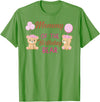 Family Birthday Bear Gifts Mommy of The Birthday for Girl Bear 1st Birthday Party Girl T-Shirt - Grass Green